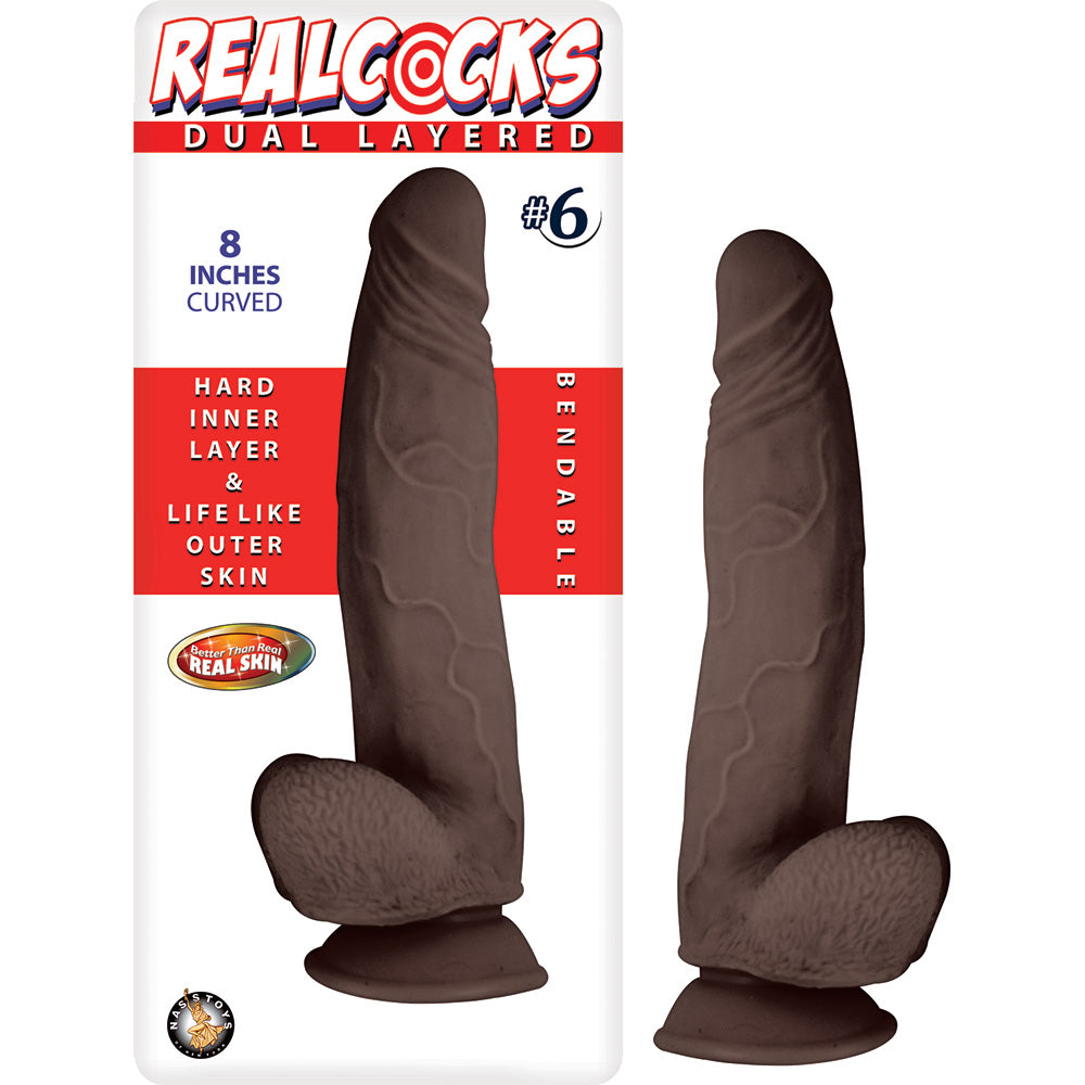RealPenis Dual Layered #6 Dark Brown | 782631278538 | Discreet Personal Wellness