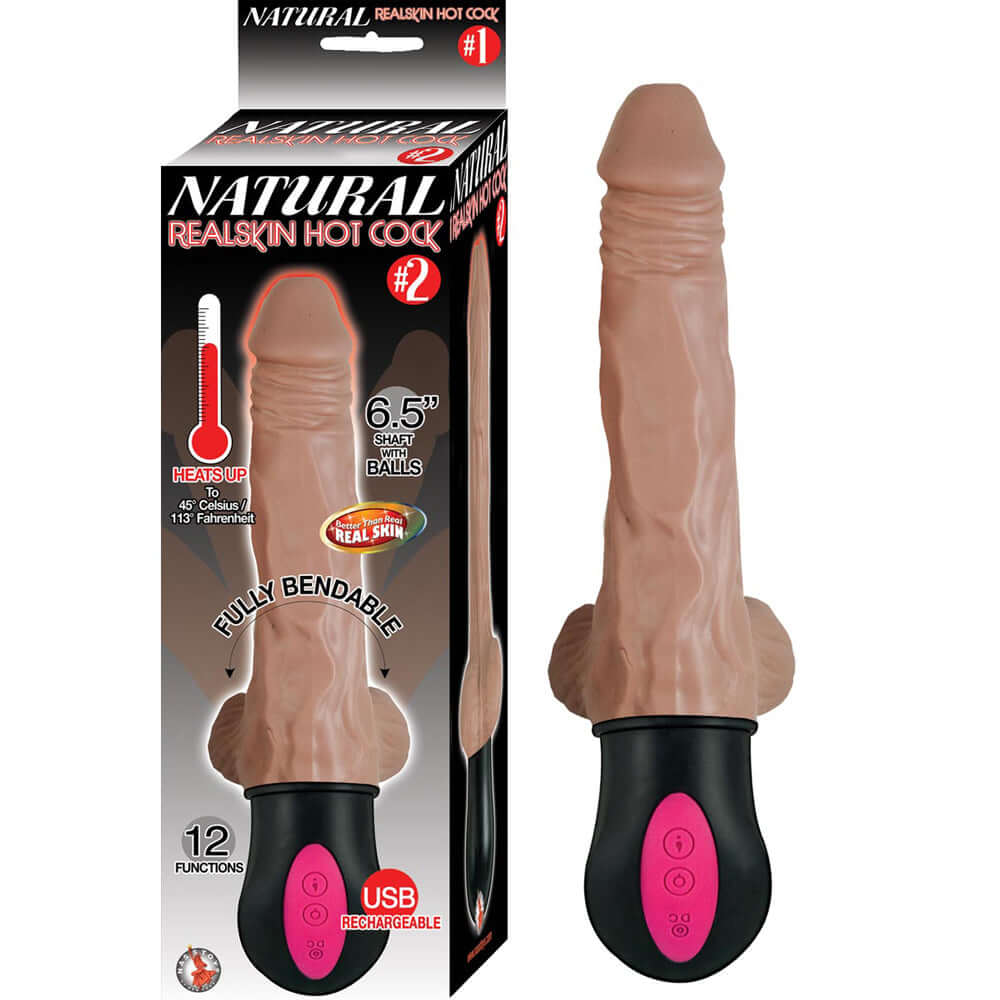 Natural Realskin Hot Penis #2 Brown | 782631281408 | Discreet Personal Wellness