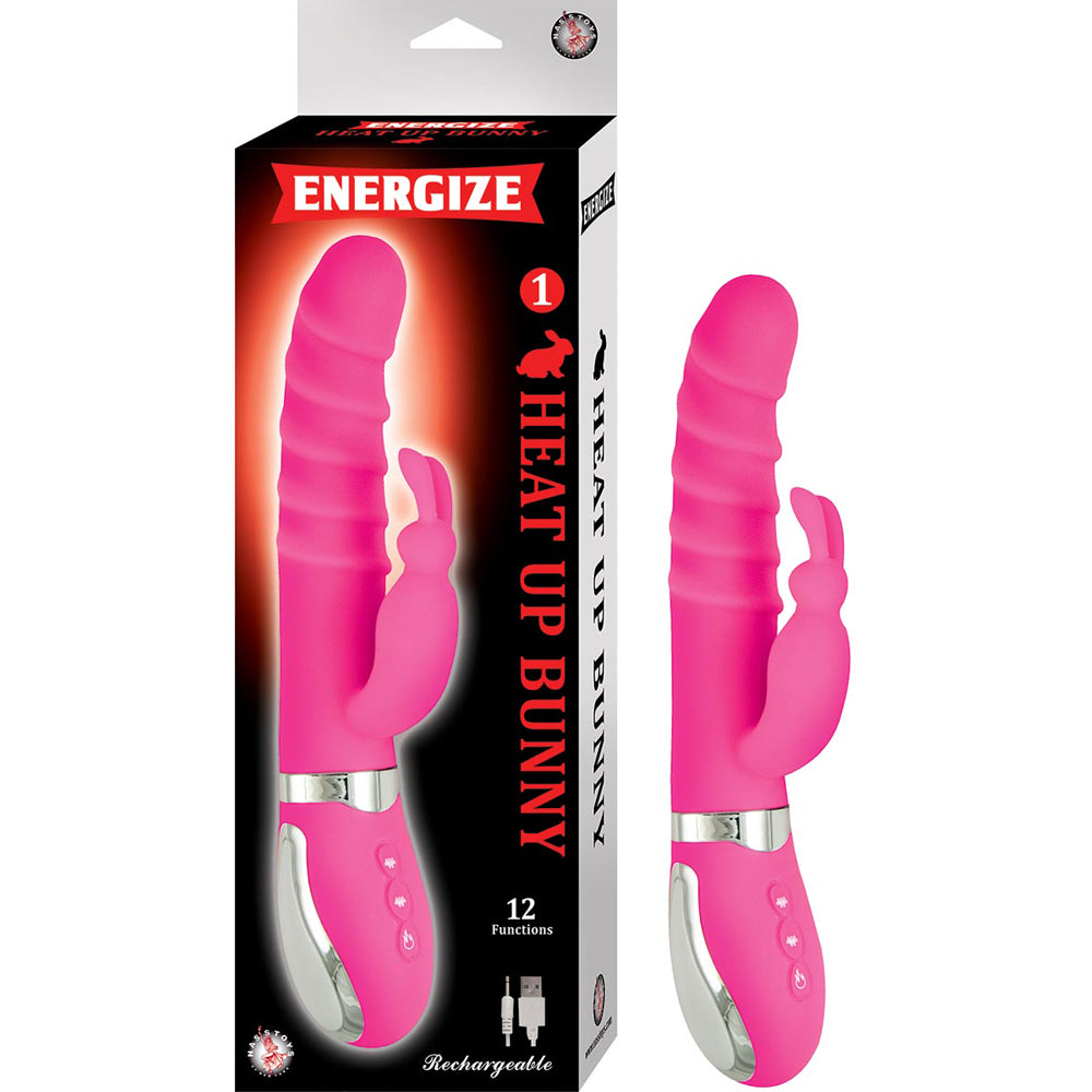 Energize Heat Up Bunny 1 Pink | 782631283112 | Discreet Personal Wellness