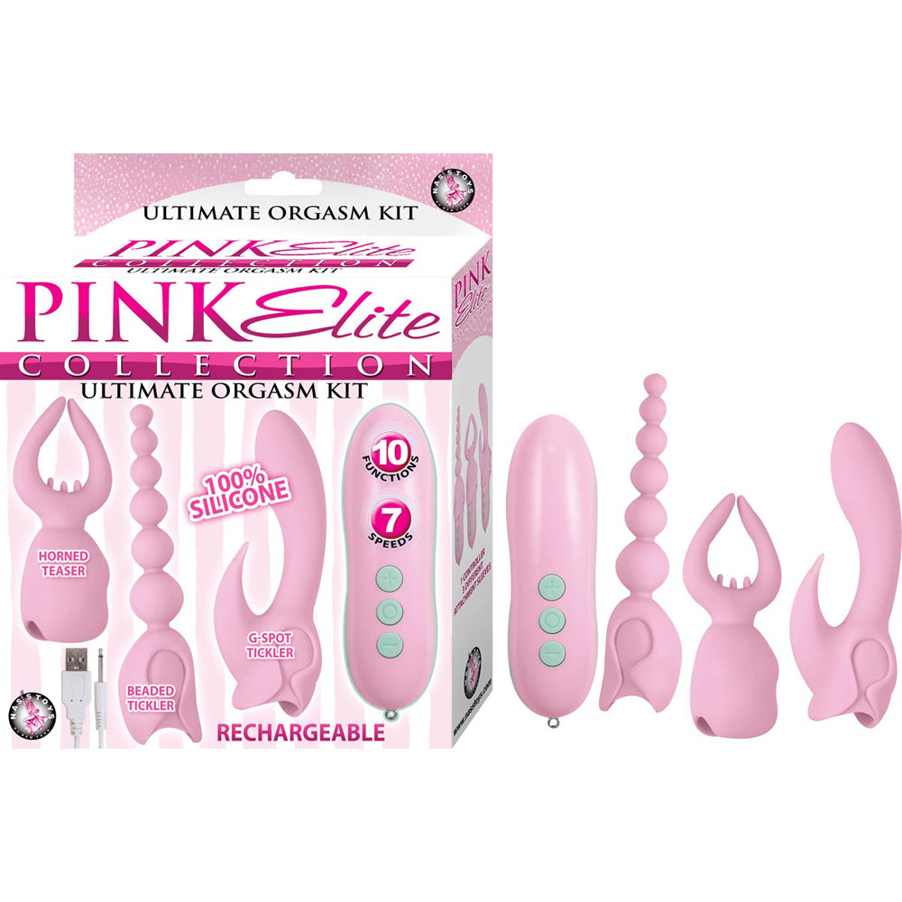 Pink Elite Collection Ultimate Orgasm Kit Pink | 782631291209 | Discreet Personal Wellness