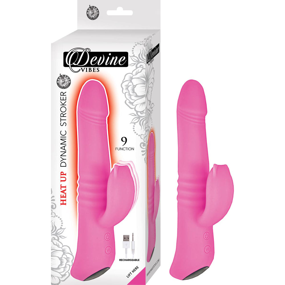 Devine Vibes Heat Up Dynamic Stroker Pink | 782631292015 | Discreet Personal Wellness