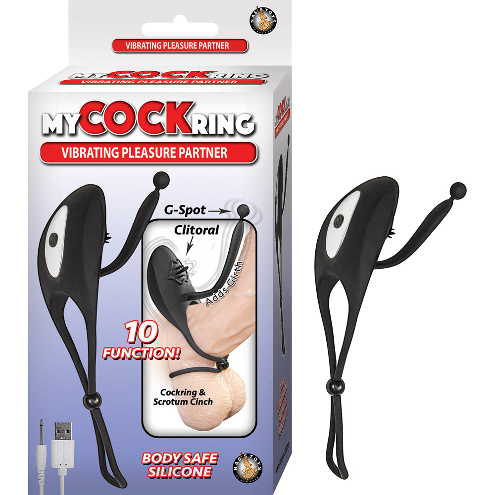 My Penisring Vibrating Pleasure Partner Black | 782631297904 | Discreet Personal Wellness