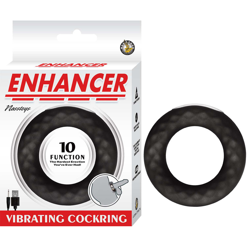 Enhancer Vibrating Penisring Black | 782631306200 | Discreet Personal Wellness