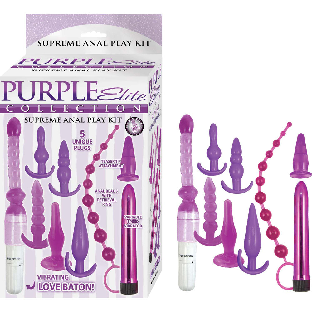 Purple Elite Collection Supreme Anal Play Kit Purple | 782631312102 | Discreet Personal Wellness
