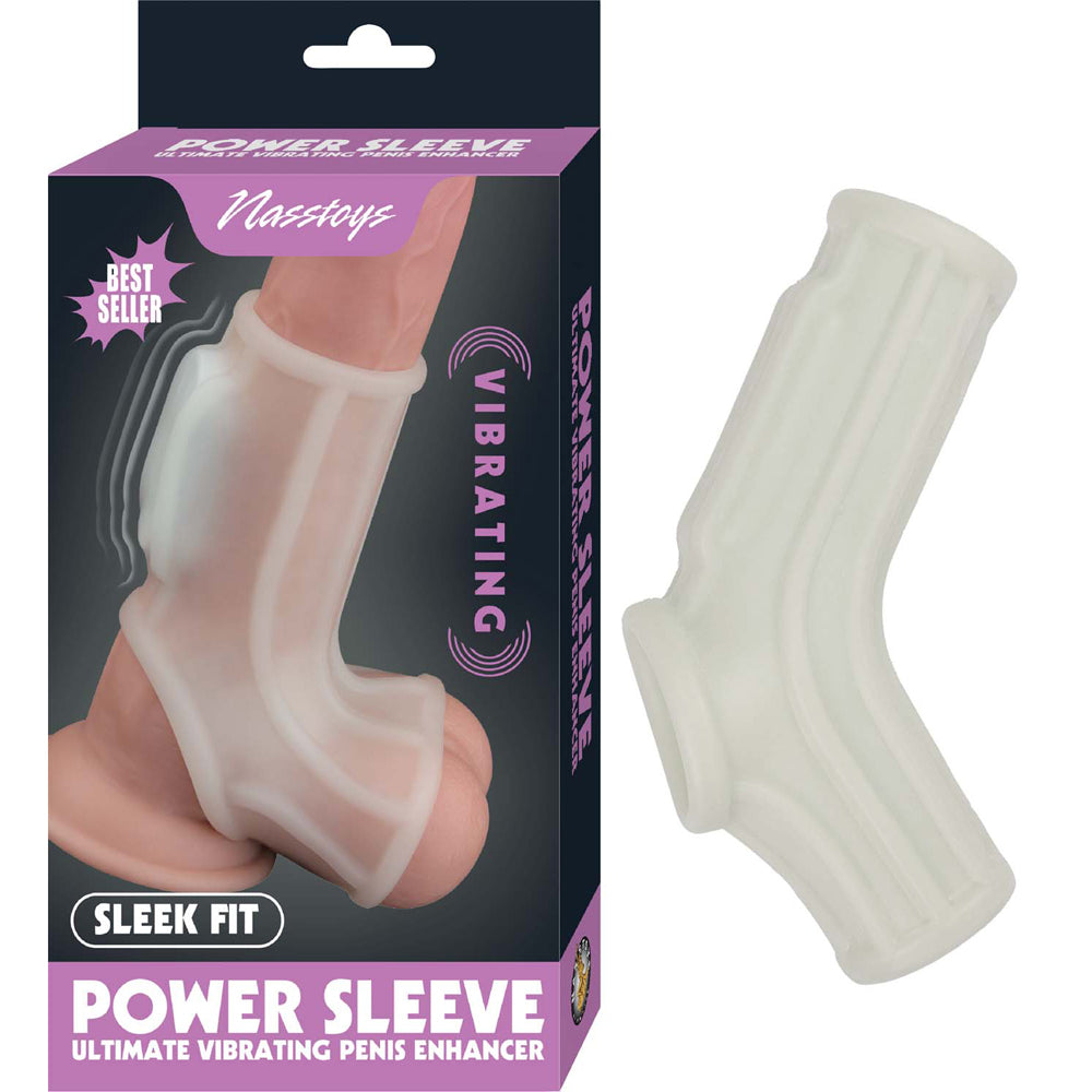 Vibrating Wave Sleeve White | 782631312515 | Discreet Personal Wellness