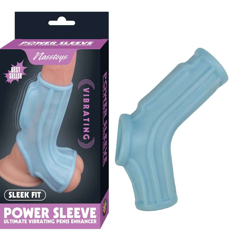 Vibrating Wave Sleeve Blue | 782631312522 | Discreet Personal Wellness