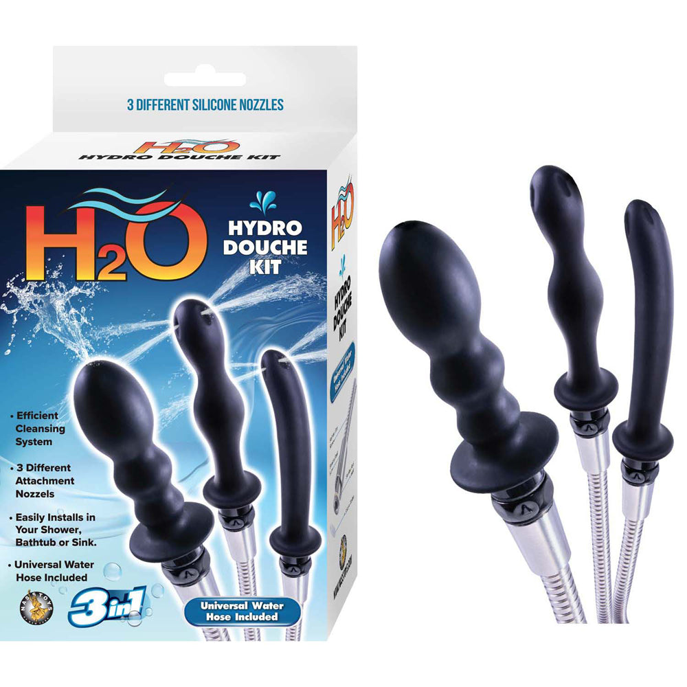 H2O Hydro Douche Kit Black | 782631313406 | Discreet Personal Wellness
