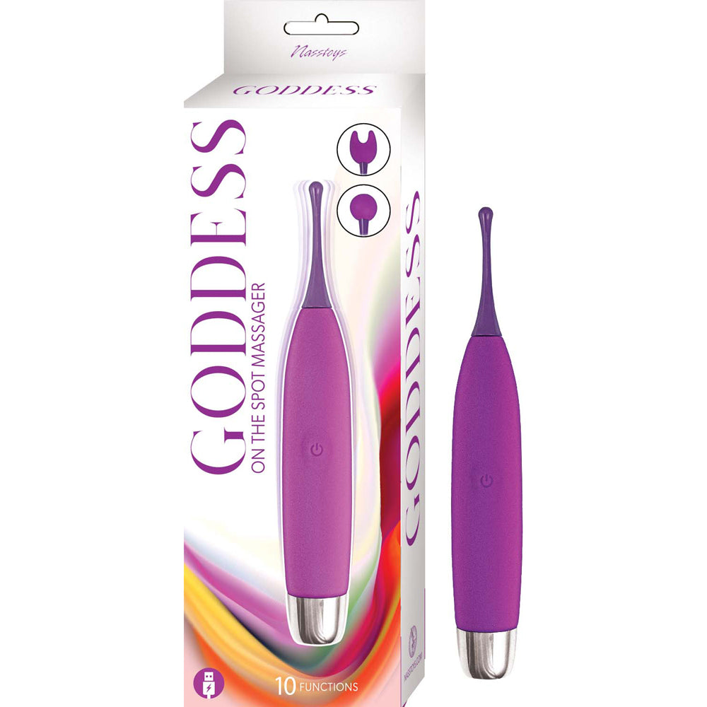 Goddess On The Spot Massager Purple | 782631315509 | Discreet Personal Wellness