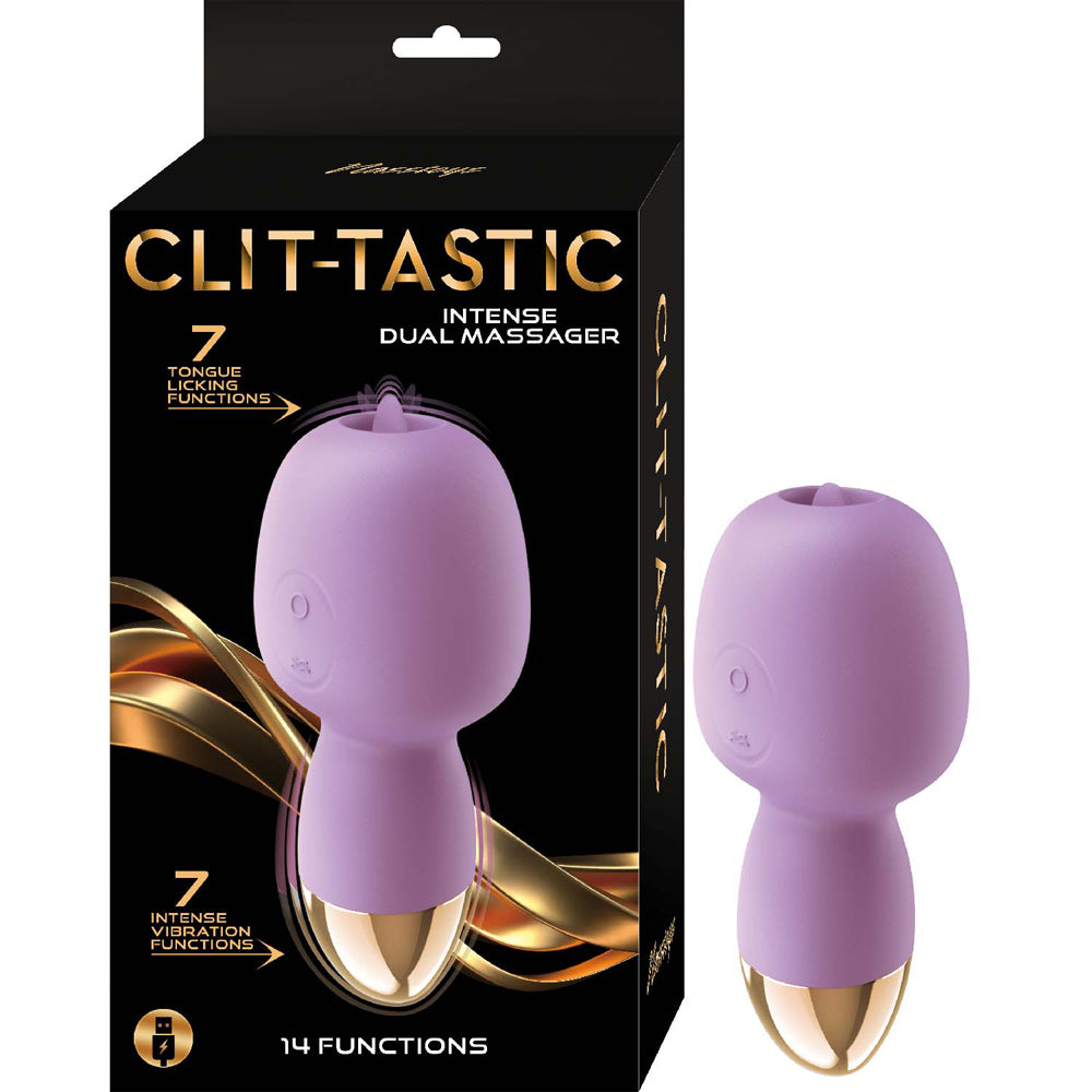 Clitoris-Tastic Intense Dual Massager Lavender | 782631317121 | Discreet Personal Wellness