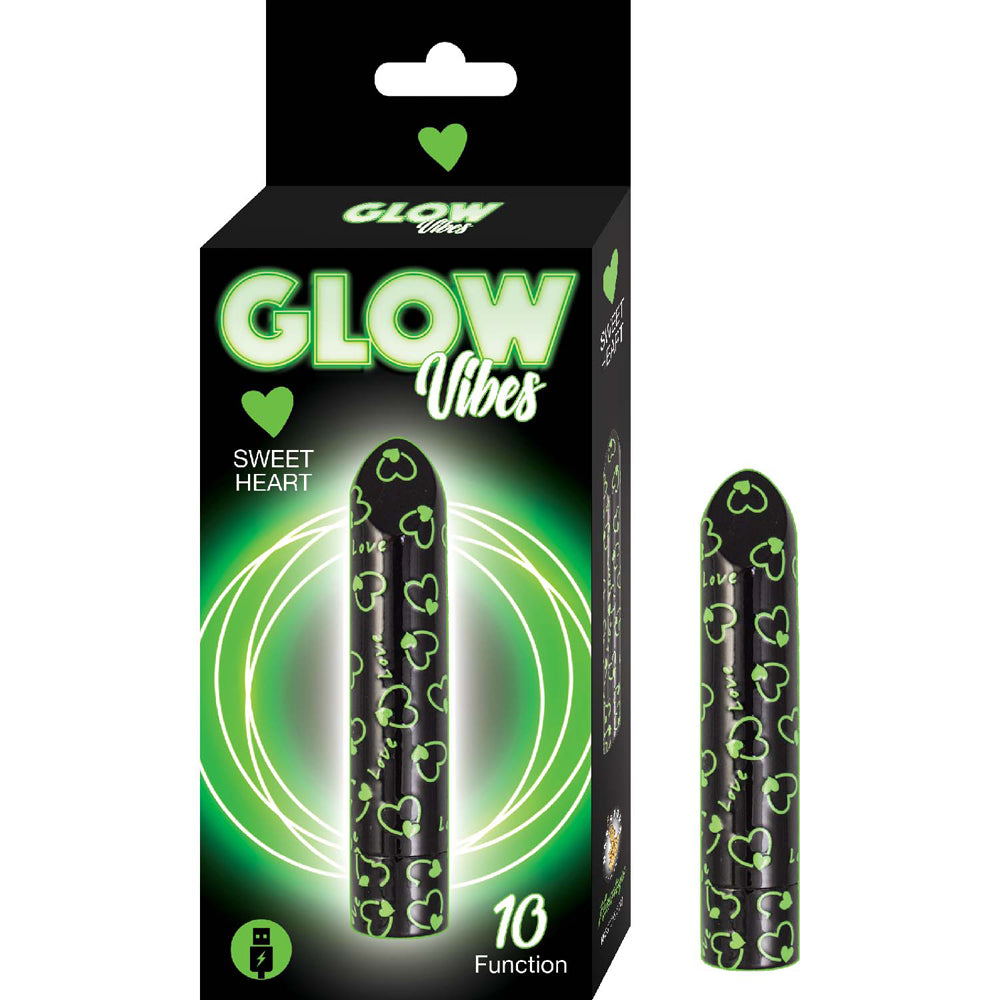 Glow Vibes Sweet Heart Black | 782631318104 | Discreet Personal Wellness