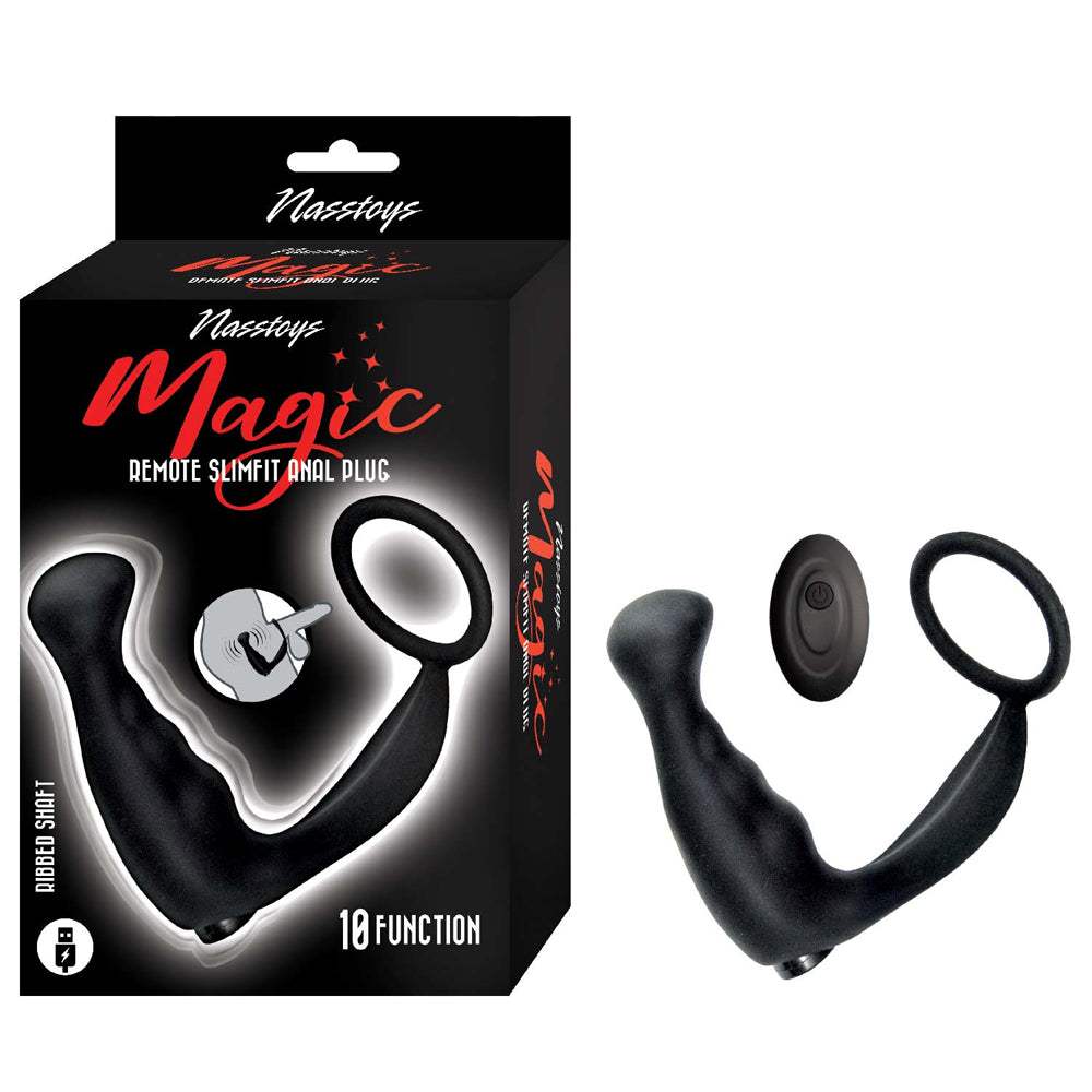 Magic Remote Slimfit Anal Plug Black | 782631322101 | Discreet Personal Wellness