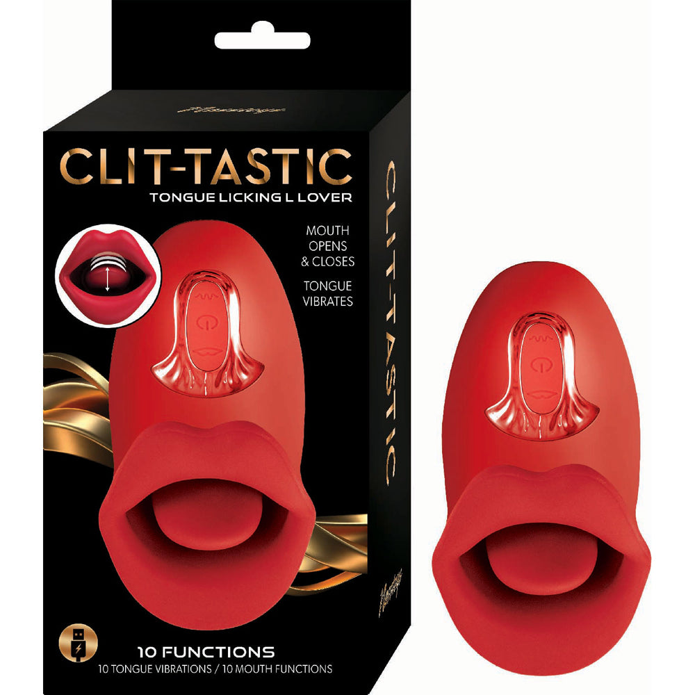Clitoris-Tastic Tongue Licking Lover Red | 782631323122 | Discreet Personal Wellness