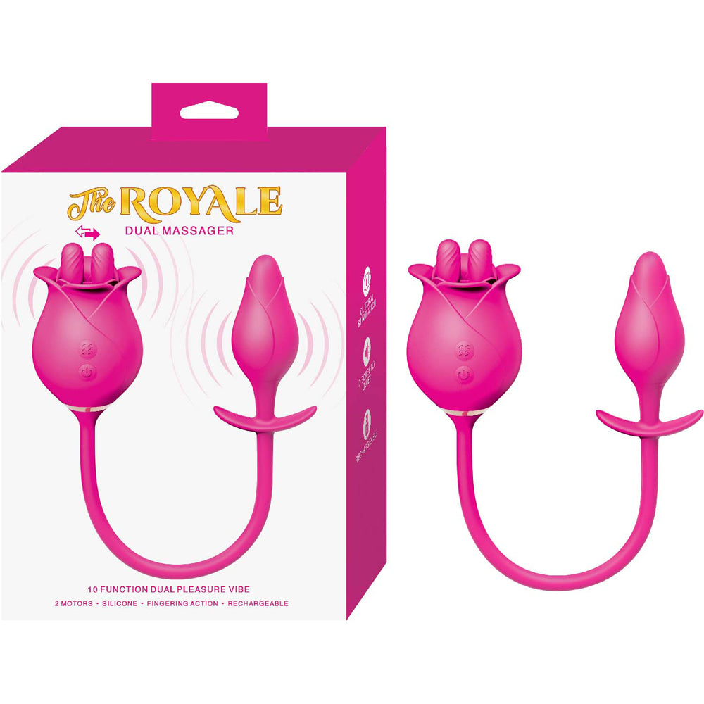 The Royale Dual Massager Pink | 782631327007 | Discreet Personal Wellness
