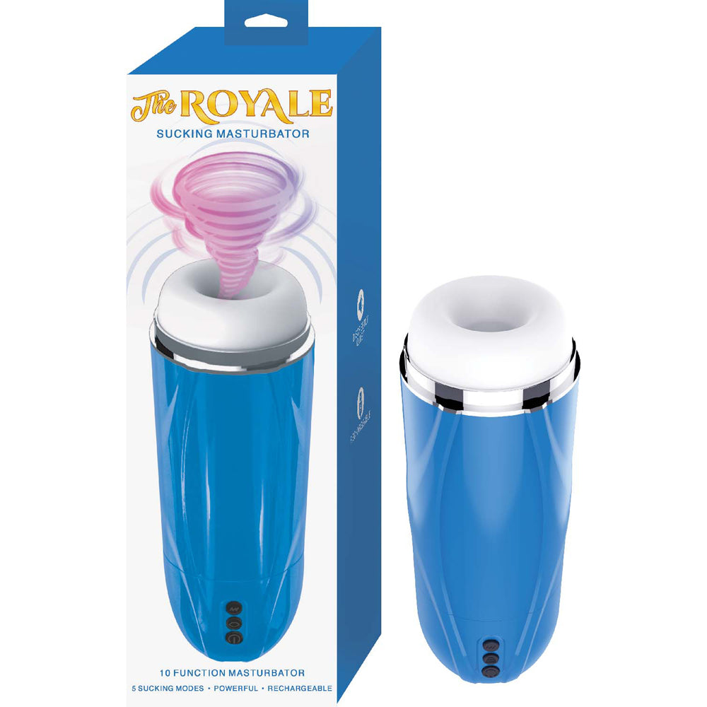 The Royale Sucking Masturbator Blue | 782631327205 | Discreet Personal Wellness