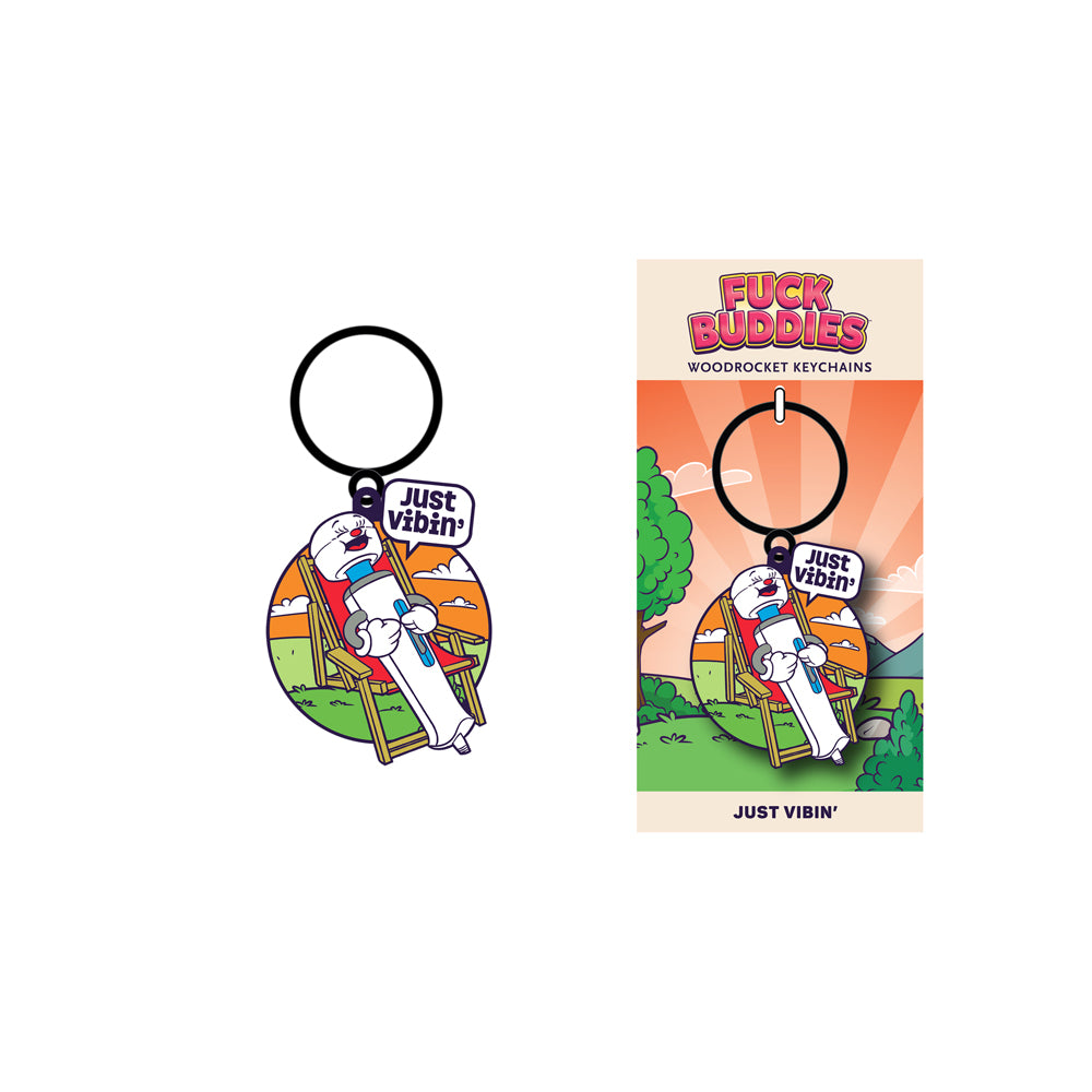 fun Buddies Just Vibin Keychain | 785571087086 | Discreet Personal Wellness