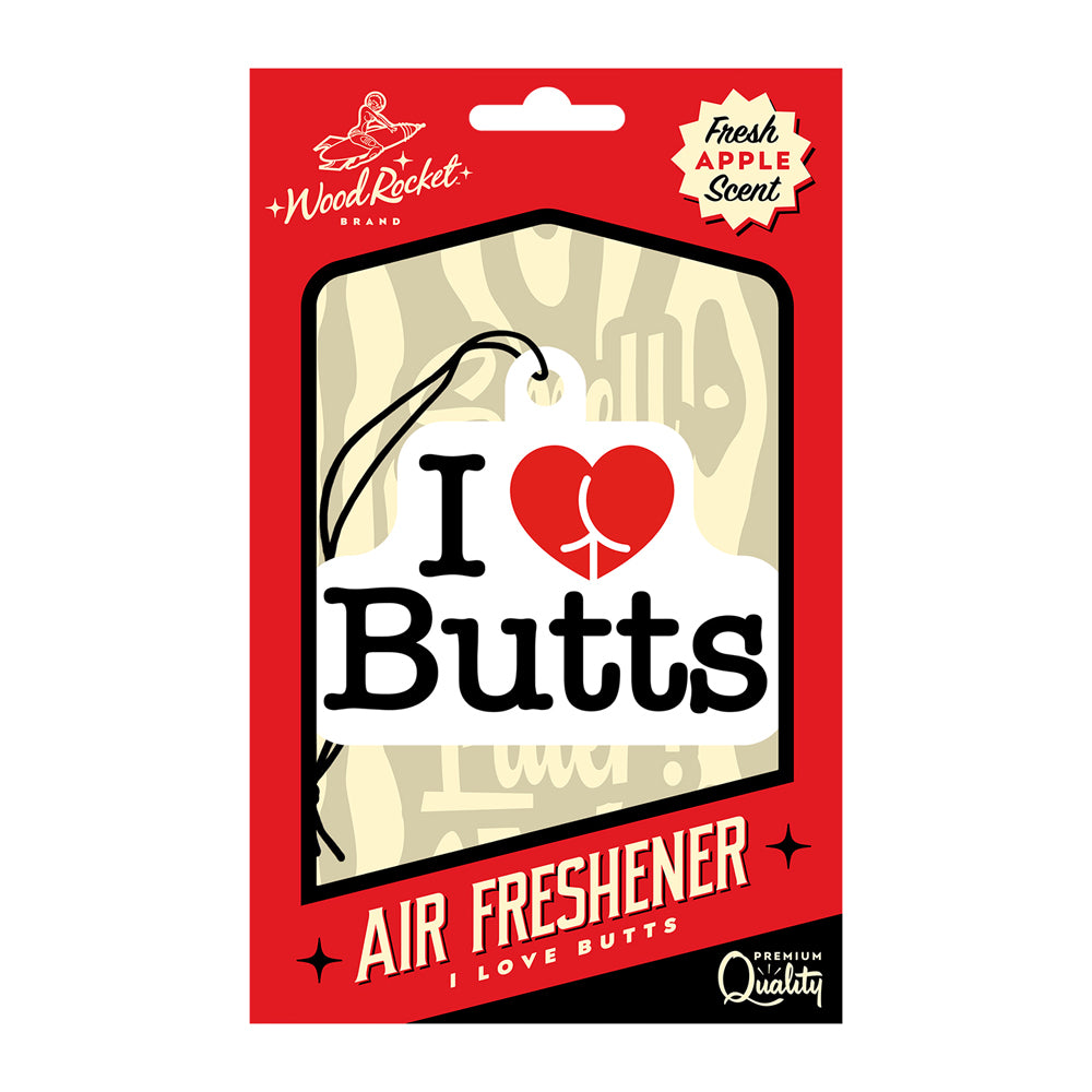 I Love Butts Air Freshener | 785571087628 | Discreet Personal Wellness