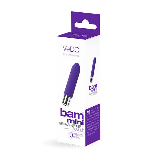 Bam Rechargeable Bullet Vibe Indigo | 789185757175 | Discreet Personal Wellness