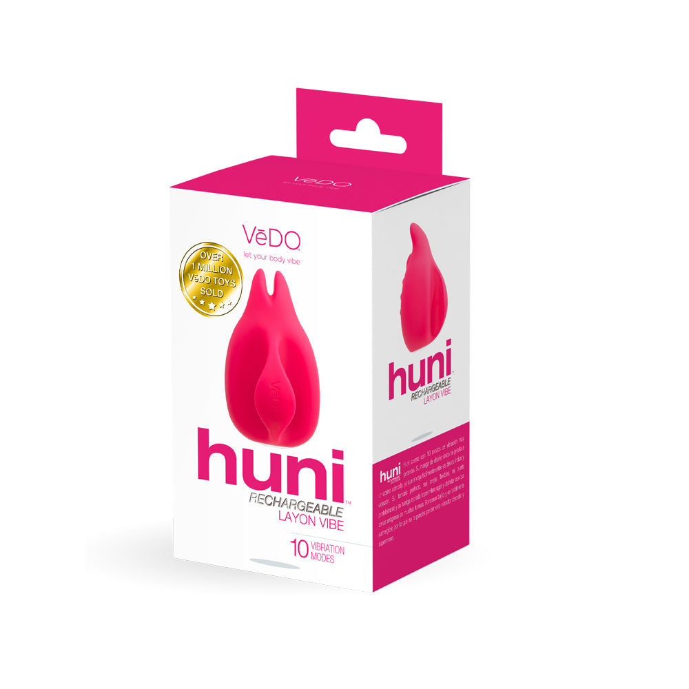 Huni Rechargeable Finger Vibe Foxy Pink | 792816281505 | Discreet Personal Wellness