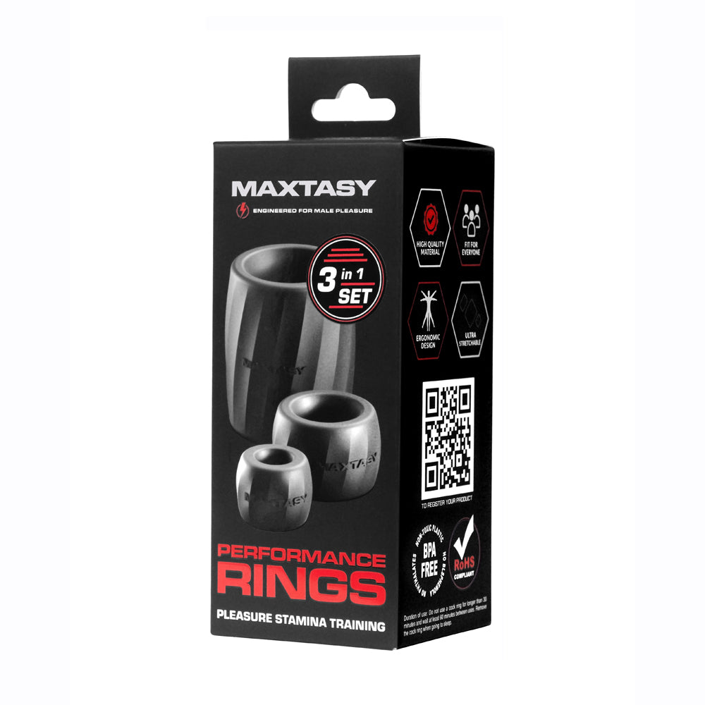 Maxtasy Performance Rings | 793072182971 | Discreet Personal Wellness