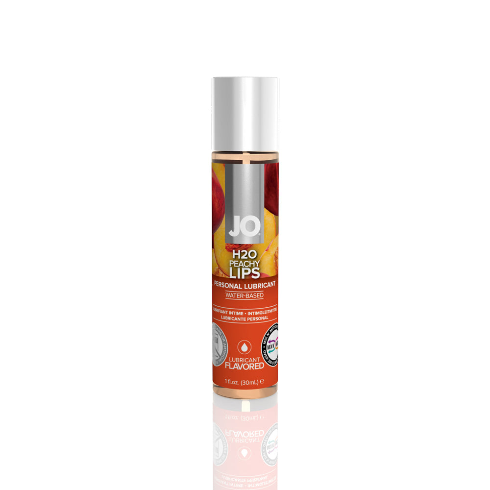 JO H2O Flavored Lubricant Peachy Lips 1 oz. | 796494101261 | Discreet Personal Wellness