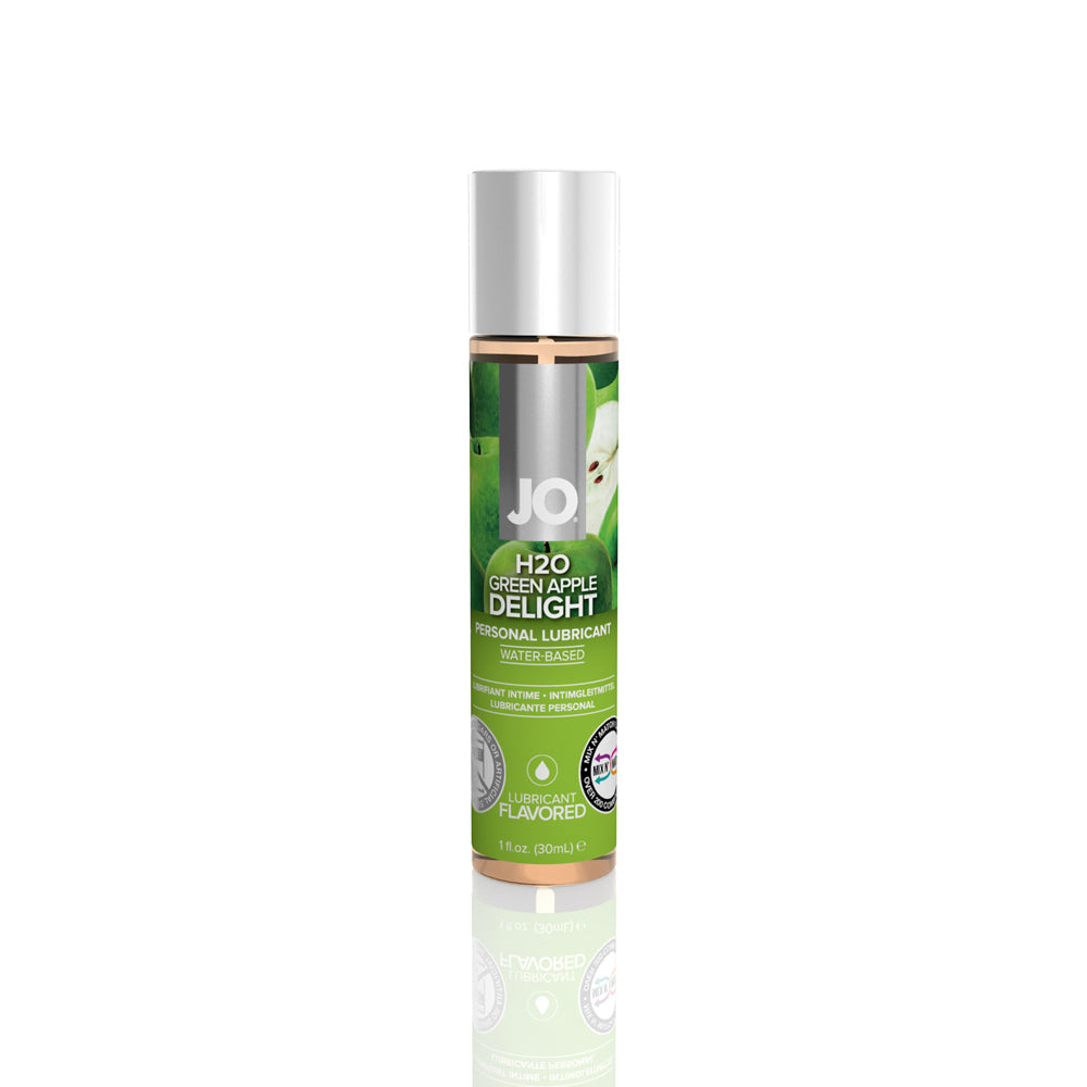 JO H2O Flavored Lubricant Green Apple 1 oz. | 796494103852 | Discreet Personal Wellness