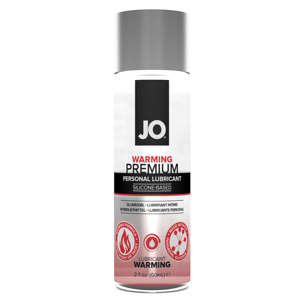 JO Premium Lubricant Warming 2 oz. | 796494400777 | Discreet Personal Wellness