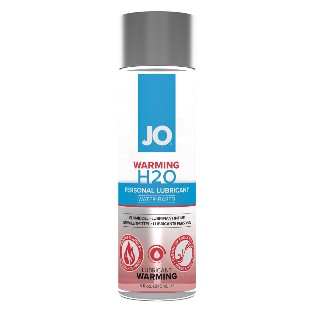 JO H2O Lubricant Warming 8 oz. | 796494400784 | Discreet Personal Wellness