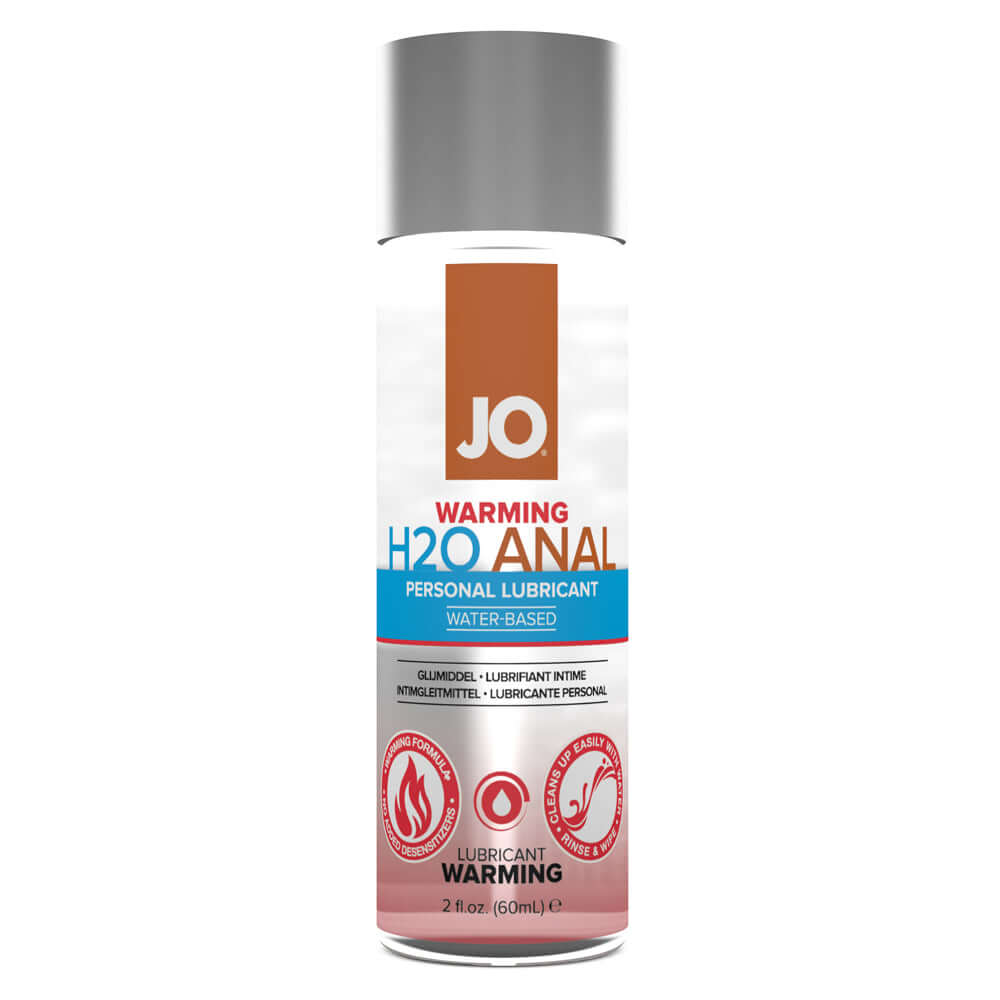 JO Anal H2O Lubricant Warming 2 oz. | 796494401095 | Discreet Personal Wellness