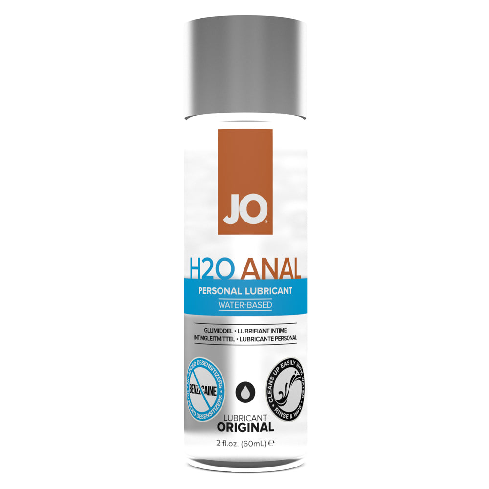 JO Anal H2O Lubricant Original 2 oz. | 796494401118 | Discreet Personal Wellness