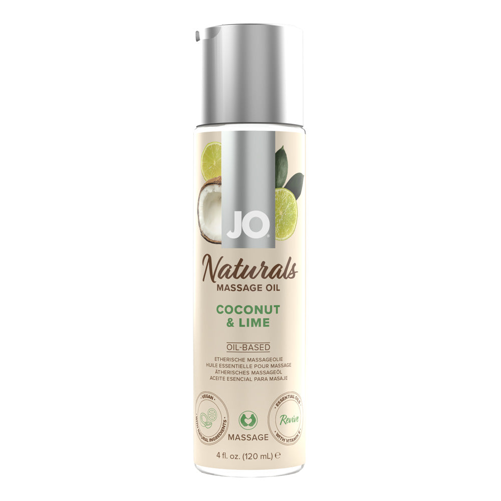Jo Naturals Coconut & Lime Massage 4 Oz. | 796494401255 | Discreet Personal Wellness