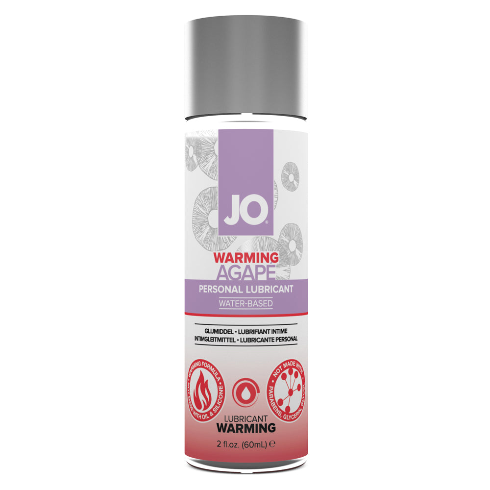 Jo Agape Warming Lubricant 2 oz. | 796494420096 | Discreet Personal Wellness