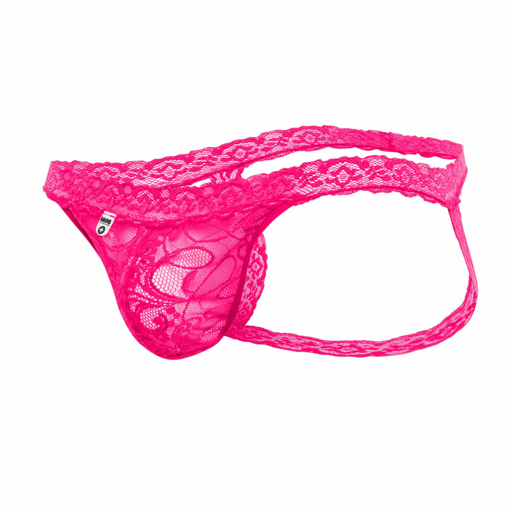 Lace Jockstrap Hot Pink S/M | 804859875082 | Discreet Personal Wellness