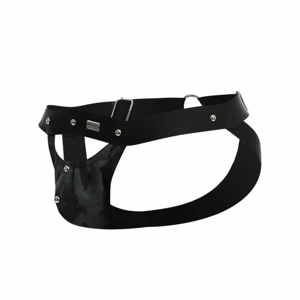 Dngeon Peekaboo Jockstrap Midnight One Size | 804859876416 | Discreet Personal Wellness