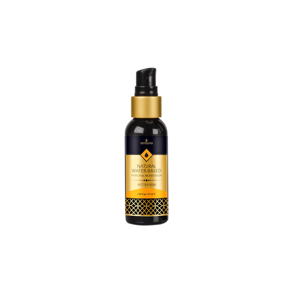 Natural Water-Based Personal Moisturizer Butter Rum 2 oz. Bottle | 810002660054 | Discreet Personal Wellness