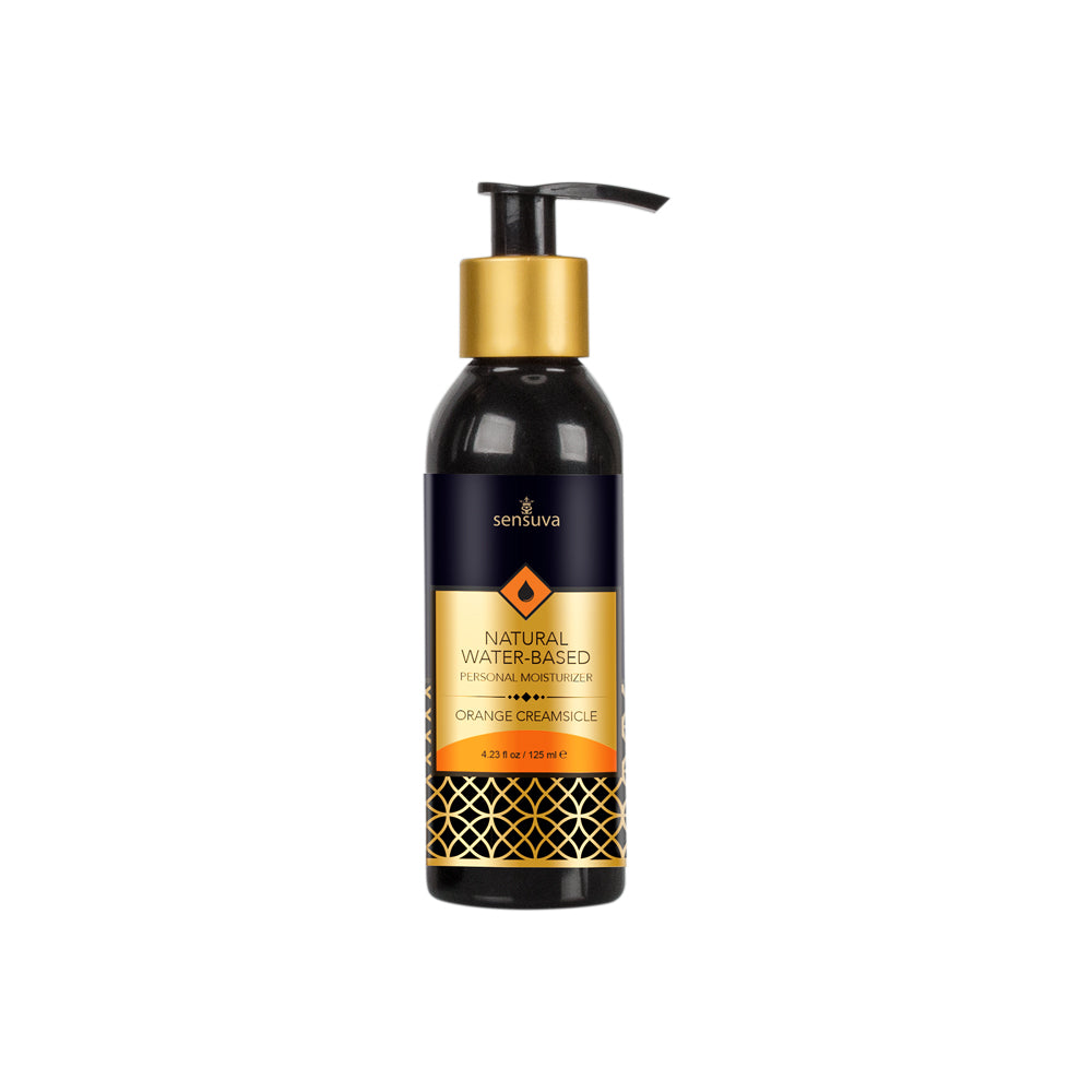 Natural Water-Based Personal Moisturizer Orange Creamsicle 4 oz. Bottle | 810002660122 | Discreet Personal Wellness