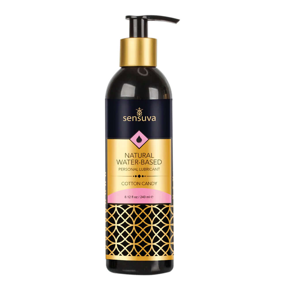 Natural Water-Based Personal Lubricant Cotton Candy 8 oz. Bottle | 810002661044 | Discreet Personal Wellness