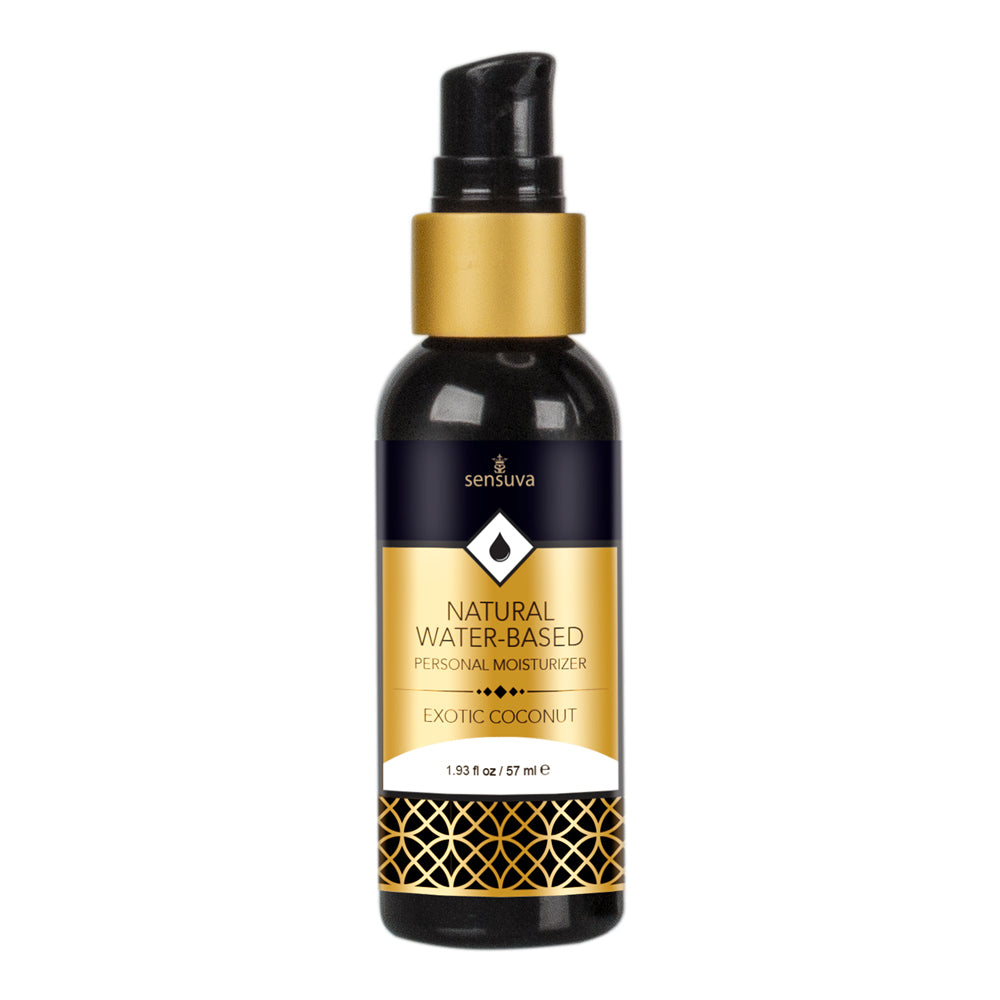 Natural Water-Based Personal Lubricant Exotic Coconut 2 oz. Bottle | 810002661082 | Discreet Personal Wellness