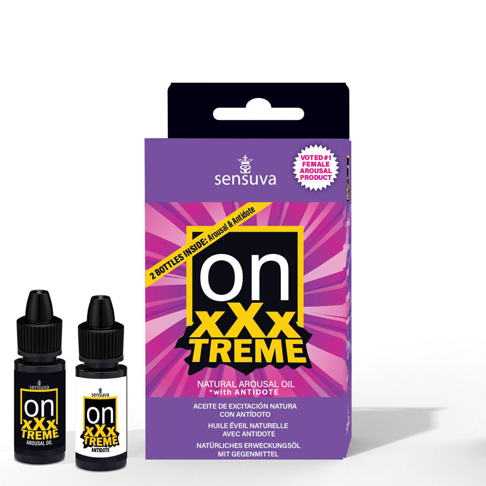 On Extreme Arousal Oil With Antidote Oil 0.17 oz. Medium Box | 810002661549 | Discreet Personal Wellness