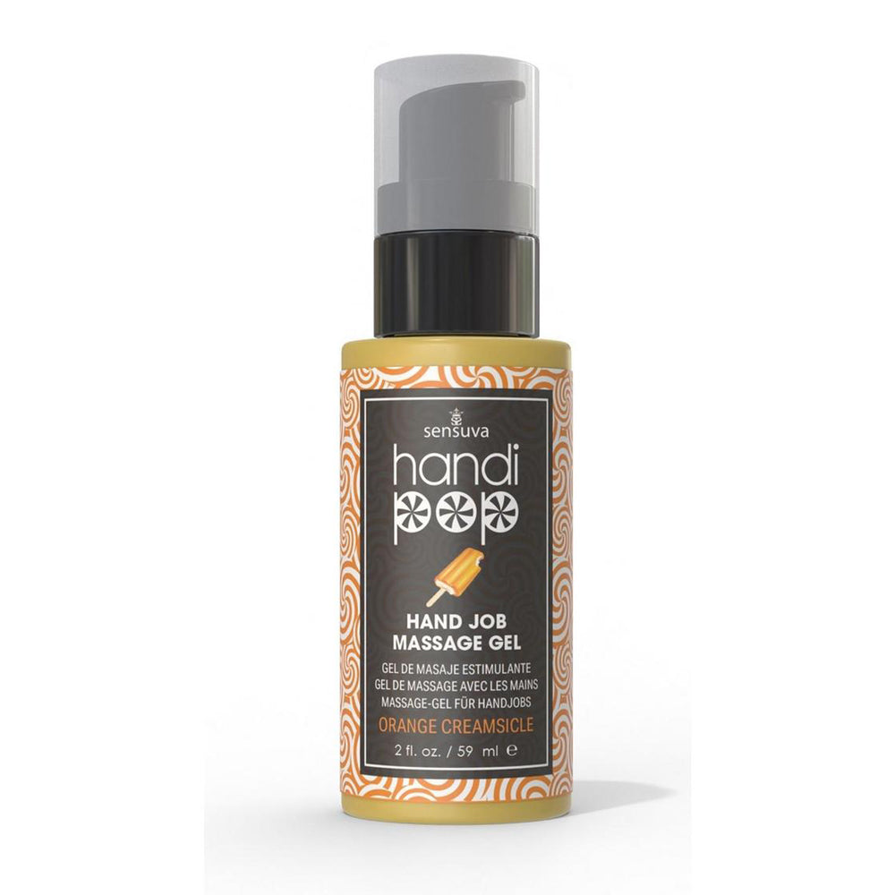 Handipop Edible Massage Gel Orange Creamsicle 2 oz. Bottle | 810002663857 | Discreet Personal Wellness