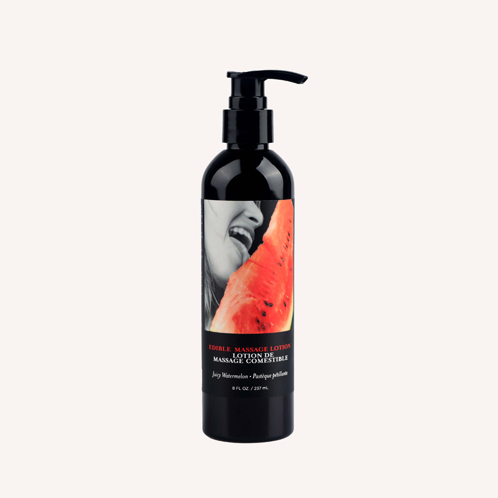Edible Massage Lotion Watermelon 8 oz. | 810040294716 | Discreet Personal Wellness