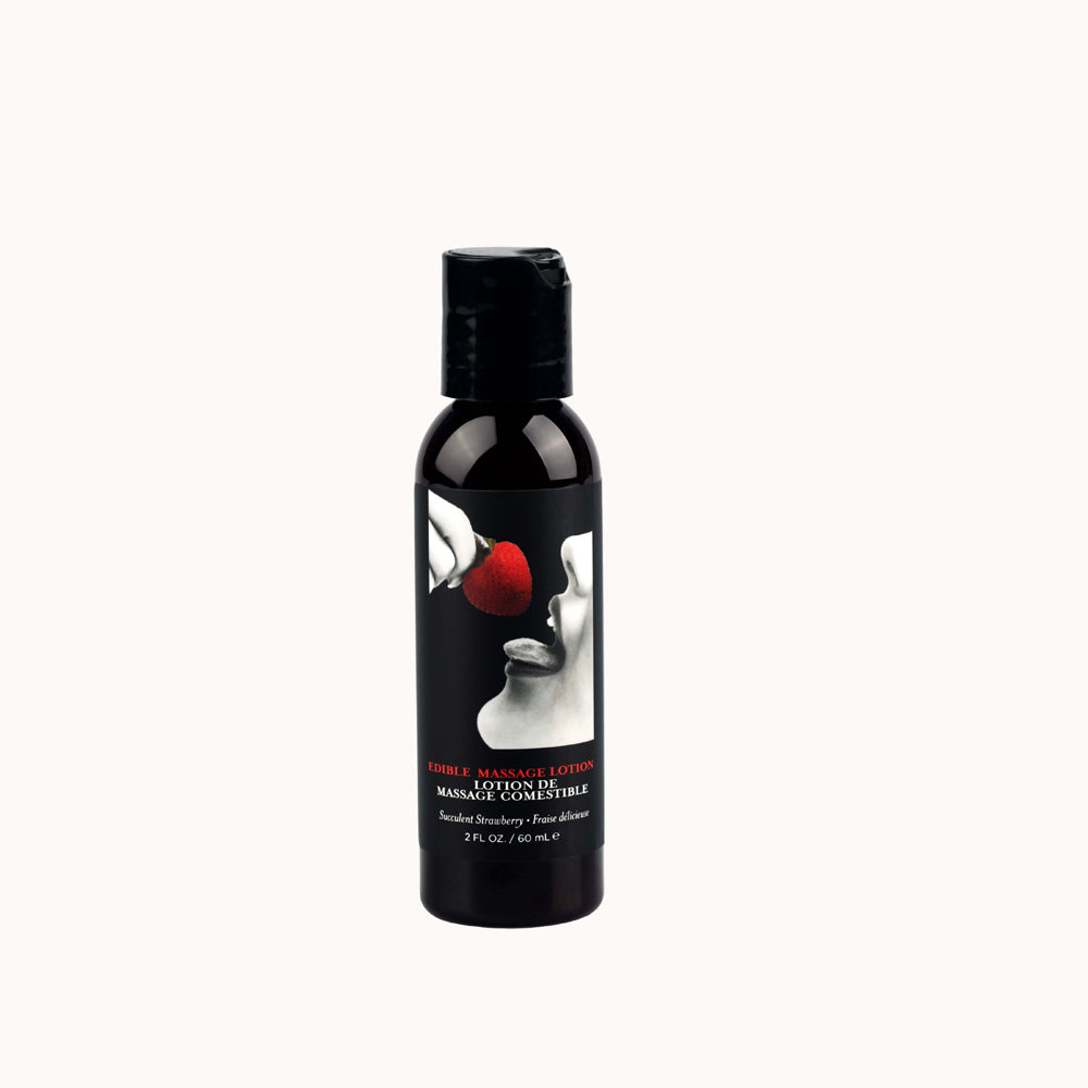 Edible Massage Lotion Strawberry 2 oz. | 810040294730 | Discreet Personal Wellness