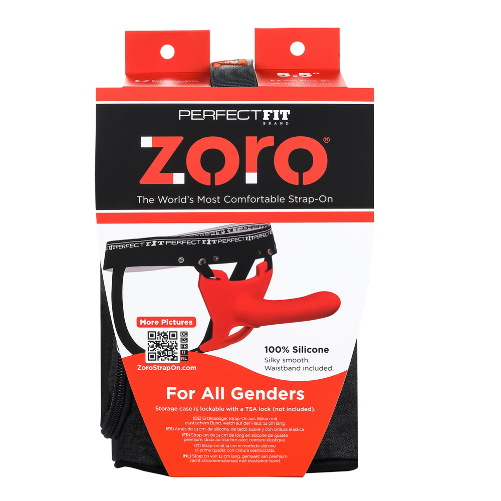 Zoro 5.5" With Case Red | 8101144800760 | Discreet Personal Wellness
