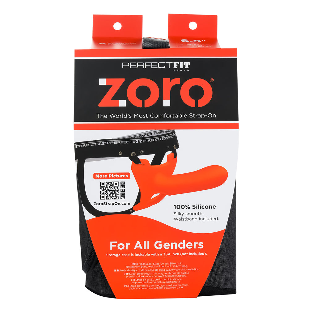 Zoro 6.5" With Case Orange | 8101144801996 | Discreet Personal Wellness