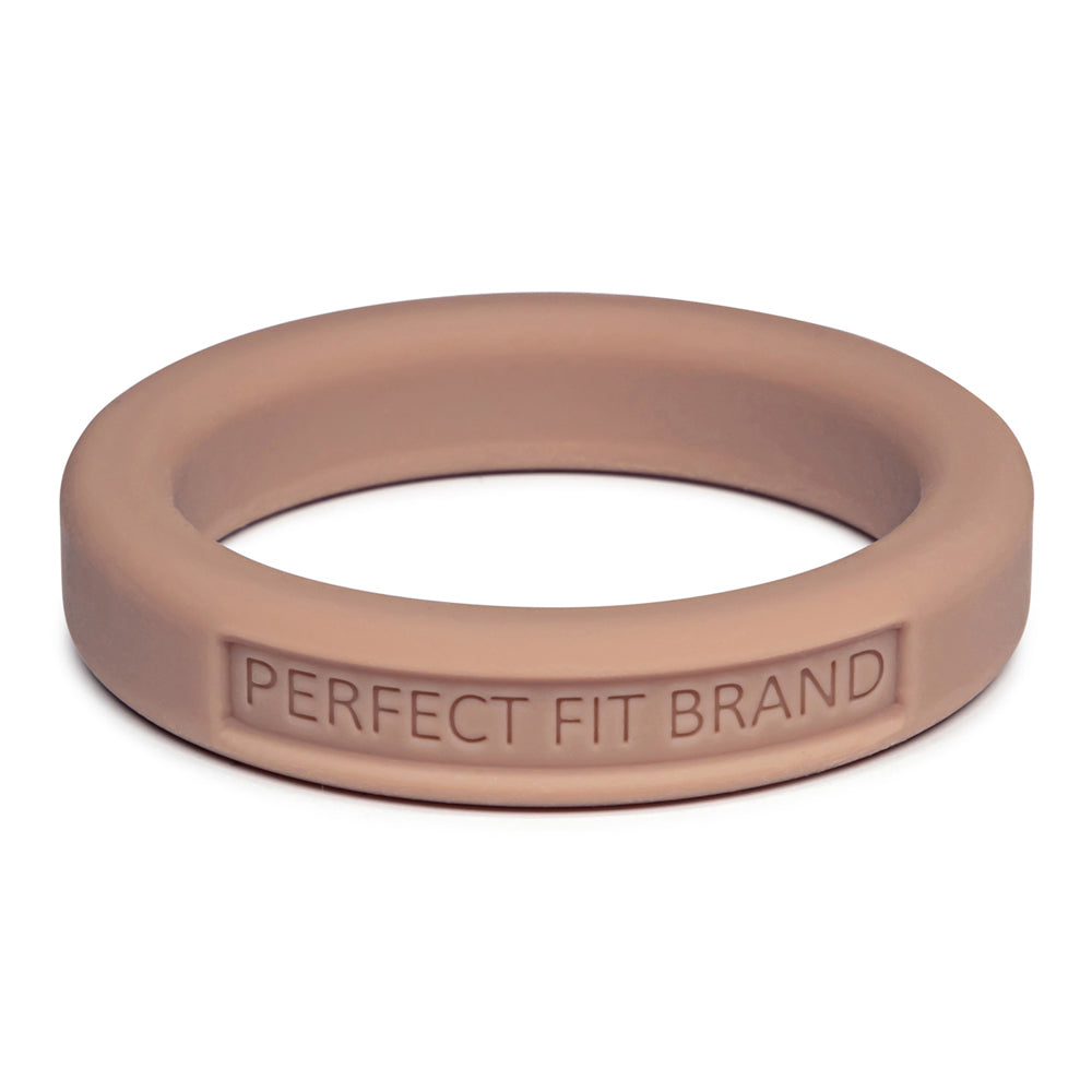 Classic 1.75" (44 mm) Silicone Med. Stretch Penis Ring Skintone 6 | 8101144805888 | Discreet Personal Wellness