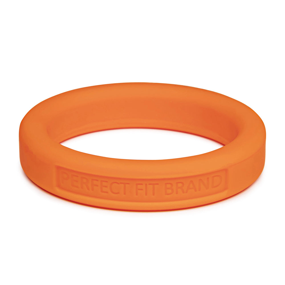 Classic 1.75" (44 mm) Silicone Med. Stretch Penis Ring Orange | 8101144805956 | Discreet Personal Wellness