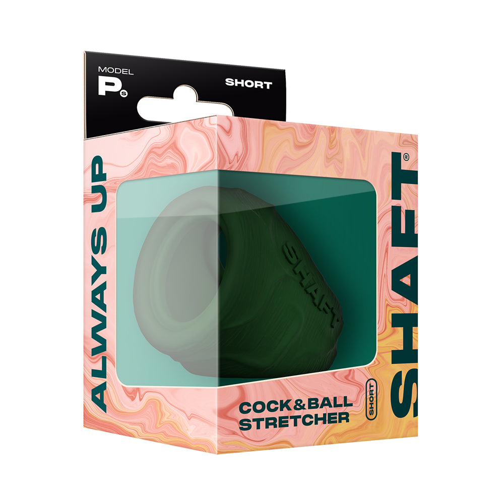 Model Ps: Shaft Penis & Ball Short Green | 810119282699 | Discreet Personal Wellness