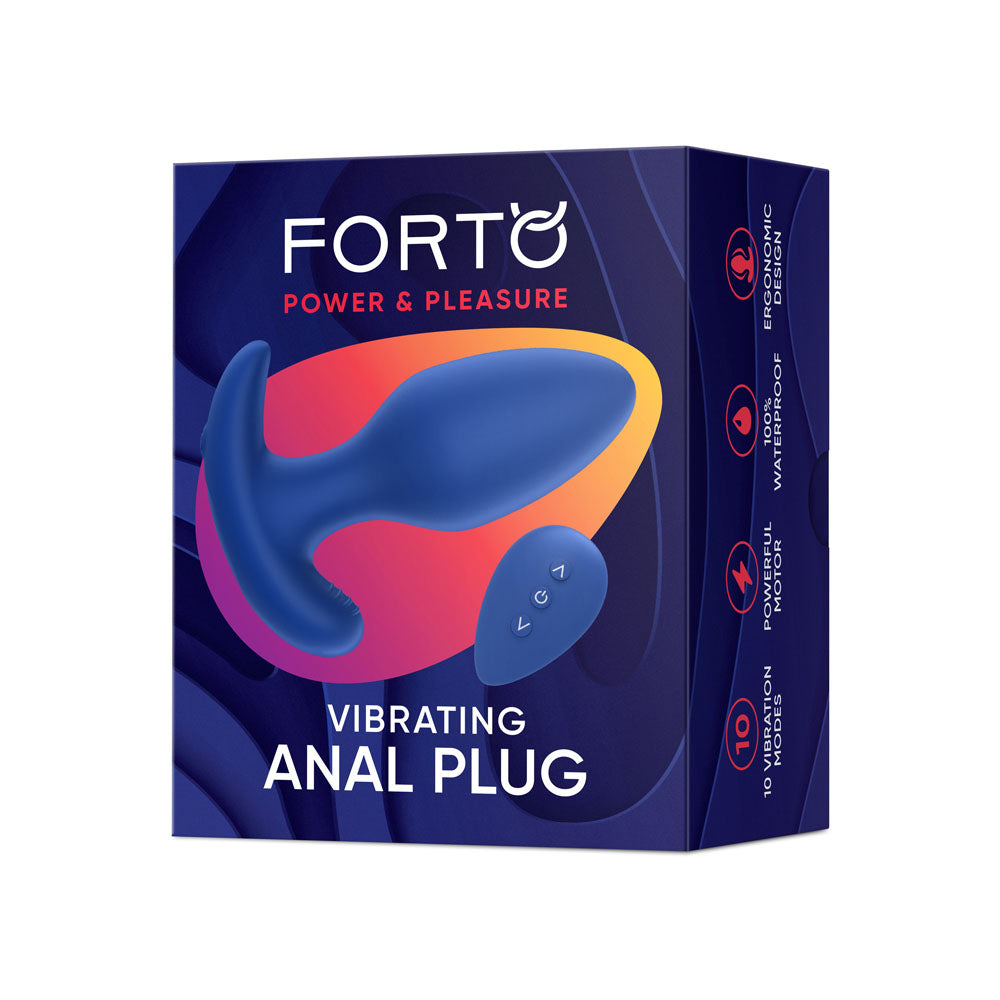 Vibrating Anal Plug Blue | 810119282927 | Discreet Personal Wellness