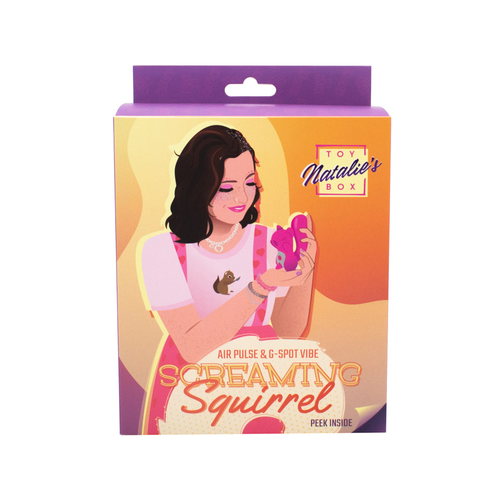 Screaming Squirrel Air Pulse & G-Spot Vibrator | 810120340852 | Discreet Personal Wellness