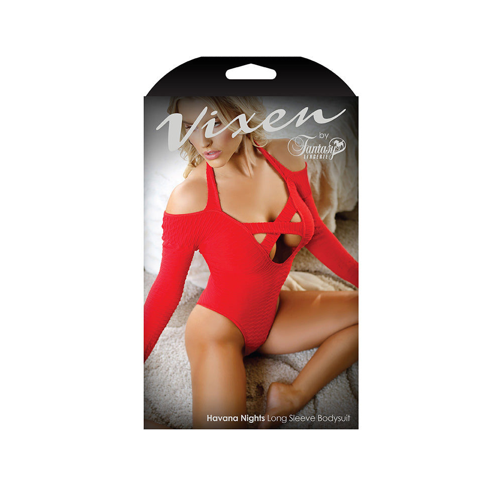 Havana Nights Long Sleeve Bodysuit - One Size Boxed | 811432019948 | Discreet Personal Wellness