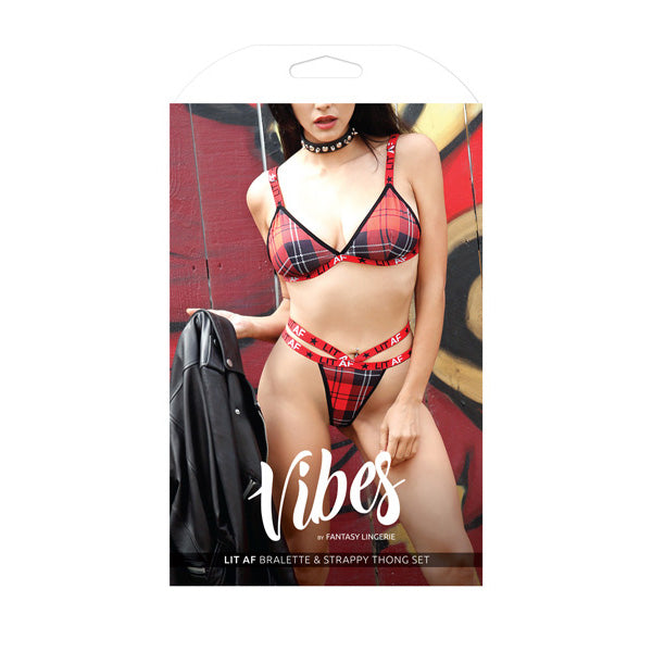 Lit AF Bralette & Thong Set - L/XL Boxed | 811432027684 | Discreet Personal Wellness